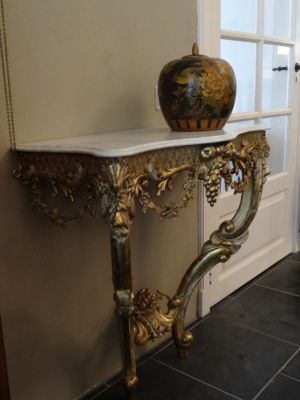 DSC01607 - vergulde console tafel ca. 1800